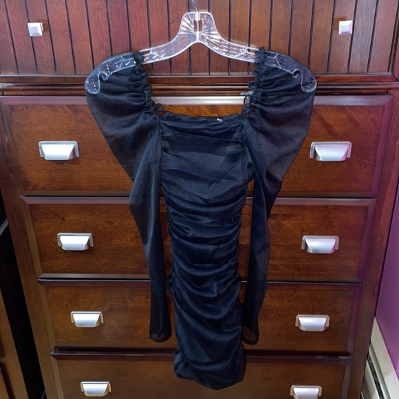 SEXY BLACK MESH DRESS 🔥 NWT - Picture 3 of 5